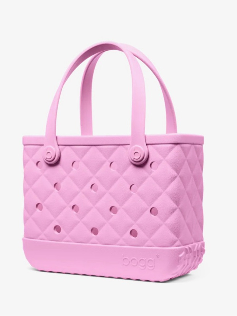 ♥️💖 Bogg Quilted Pink Taffy Bitty & Large Pearl Bag Chain Charm Bougie Bogg NWT - Picture 12 of 17